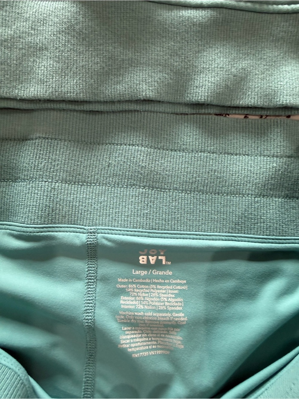 JoyLab Girls' Teal Crewneck Sweatshirt and Skirt Set - Picture 5 of 5